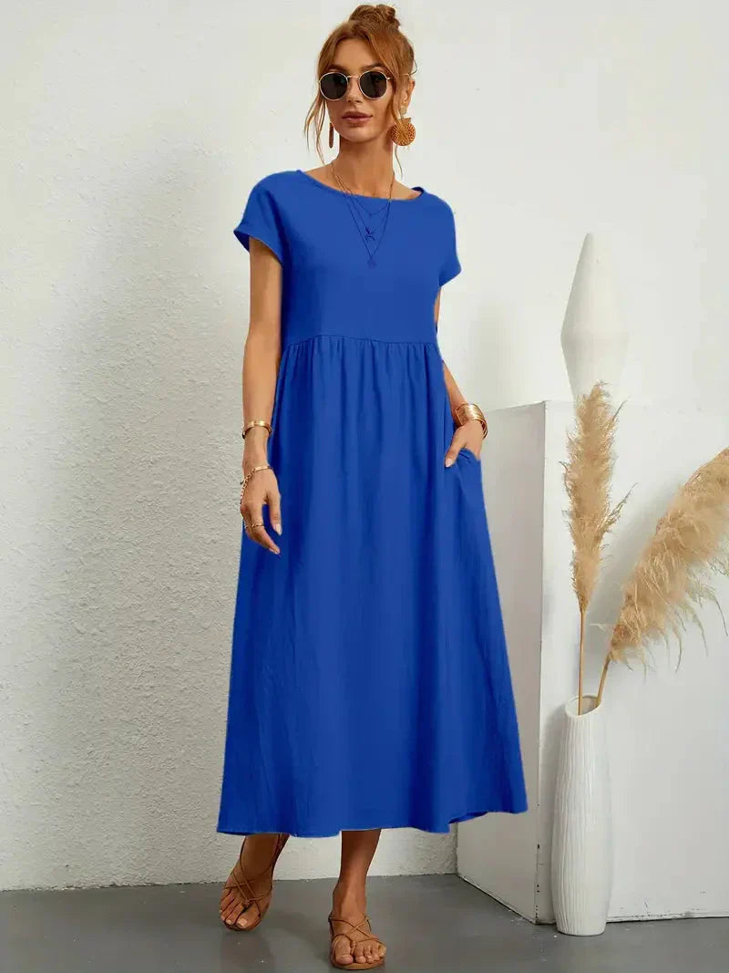 Irene Minimalist Long Dress for Women Elevated Occasion Wear