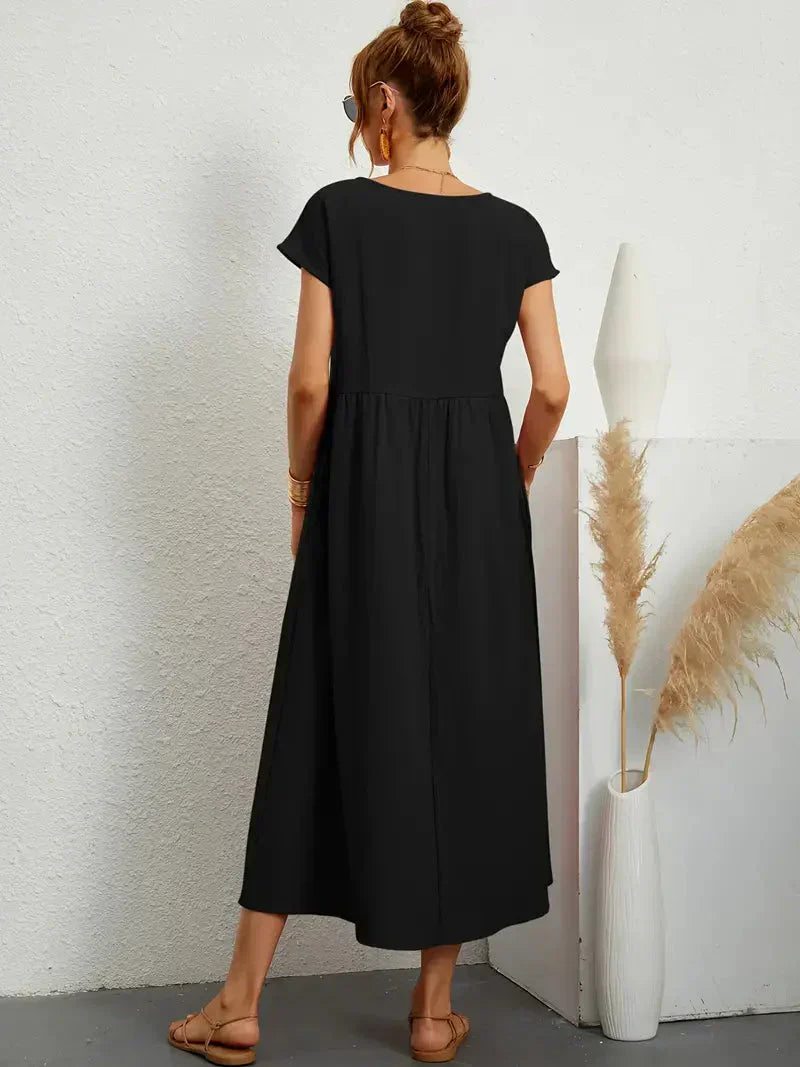Irene Minimalist Long Dress for Women Elevated Occasion Wear