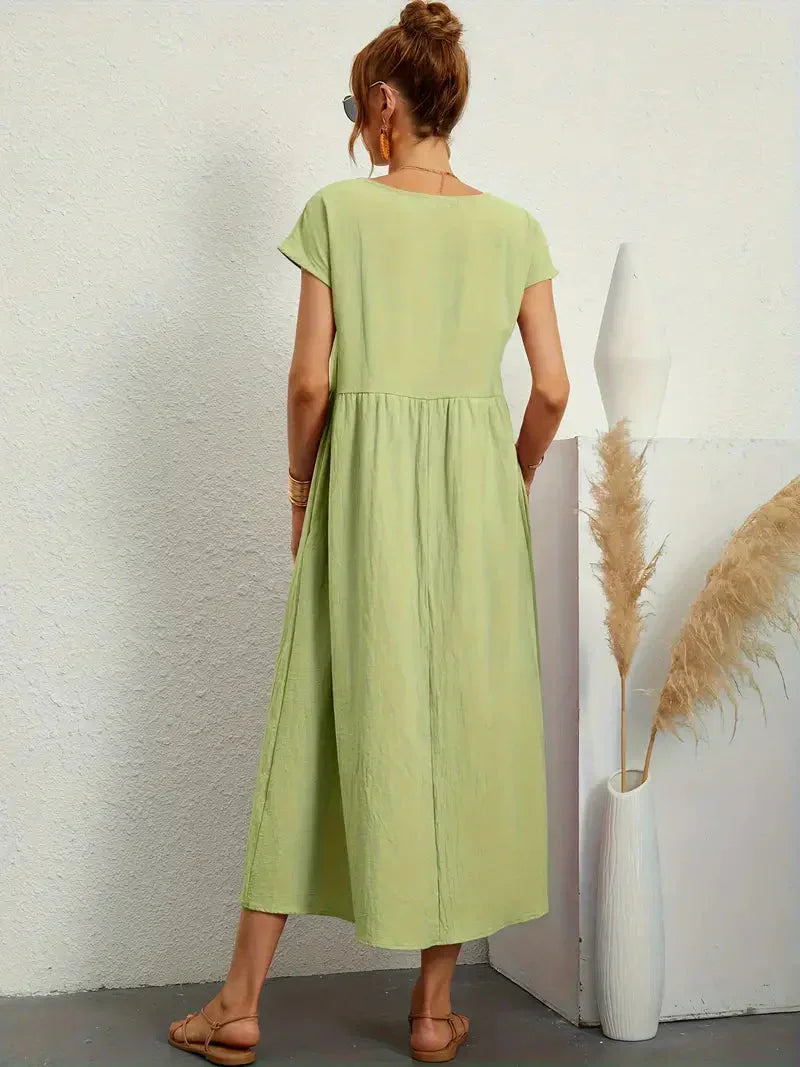 Irene Minimalist Long Dress for Women Elevated Occasion Wear