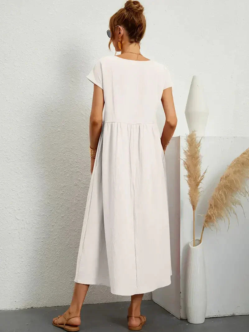Irene Minimalist Long Dress for Women Elevated Occasion Wear
