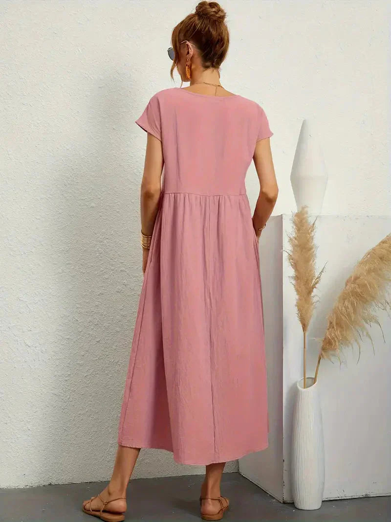 Irene Minimalist Long Dress for Women Elevated Occasion Wear