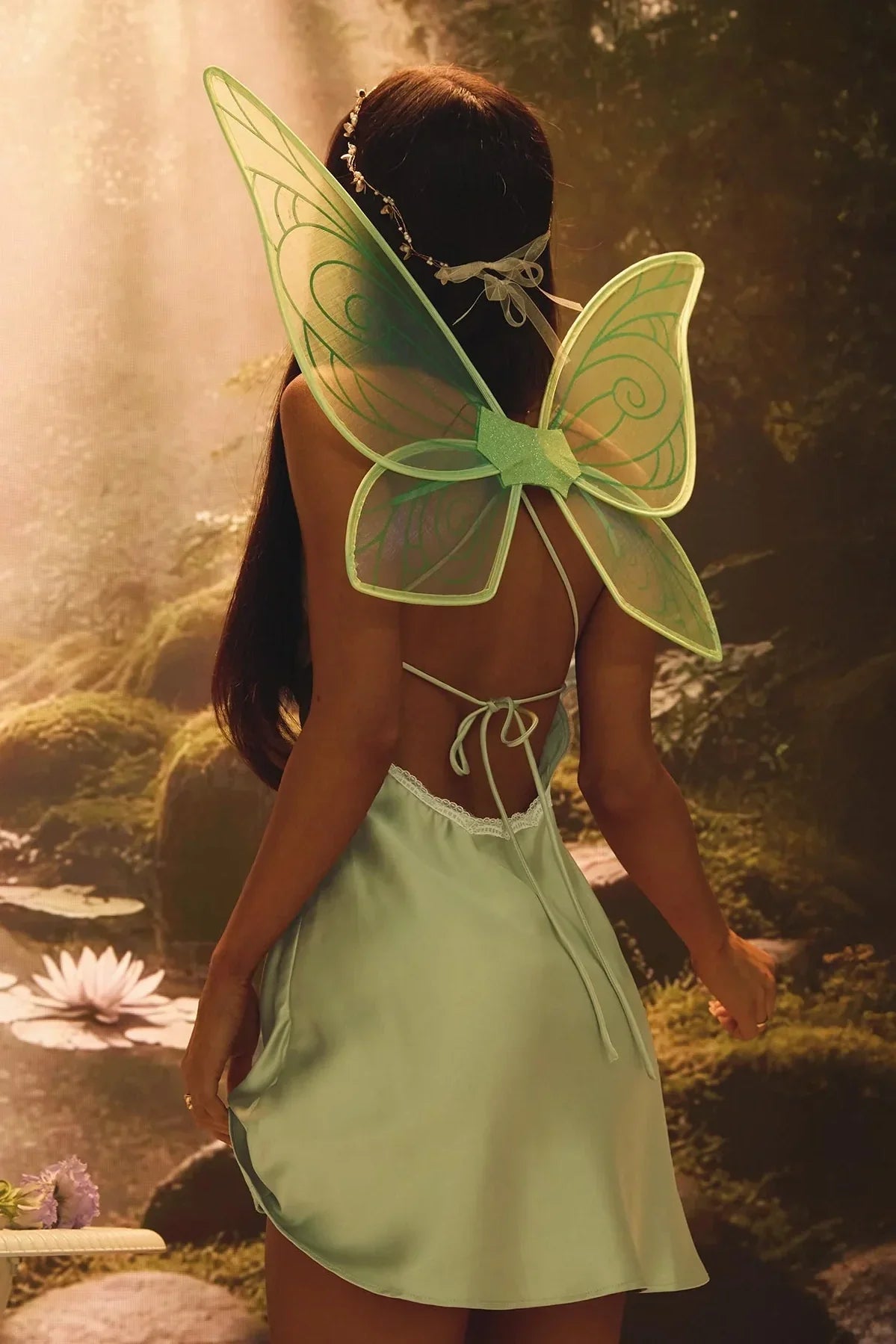 Charming A Line Spaghetti Straps Green Short Homecoming Dress with Lace