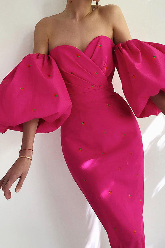 Chic Black Off Shoulder Party Dress - Fashionpara