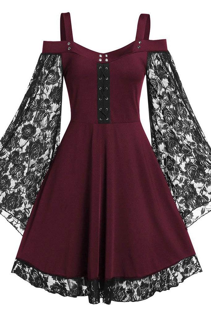 Chic Short Mini Long Sleeve A-Line Party Little Black Dress - Fashionpara