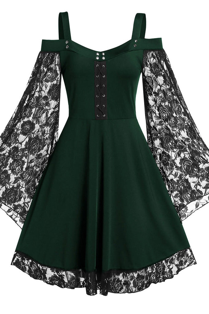 Chic Short Mini Long Sleeve A-Line Party Little Black Dress - Fashionpara