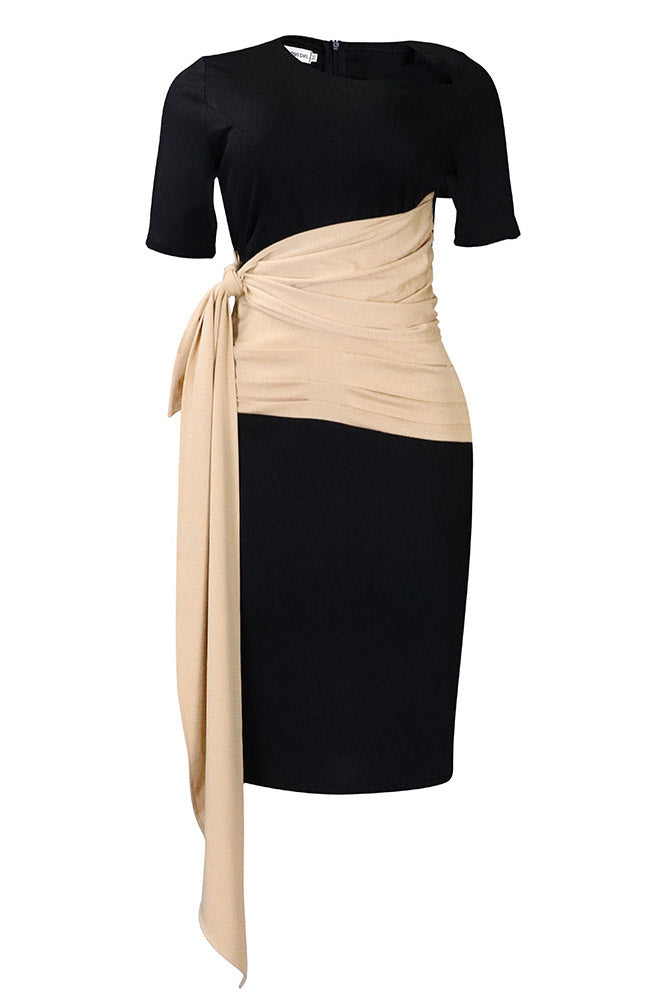 Chic White Bodycon Midi Dress - Fashionpara