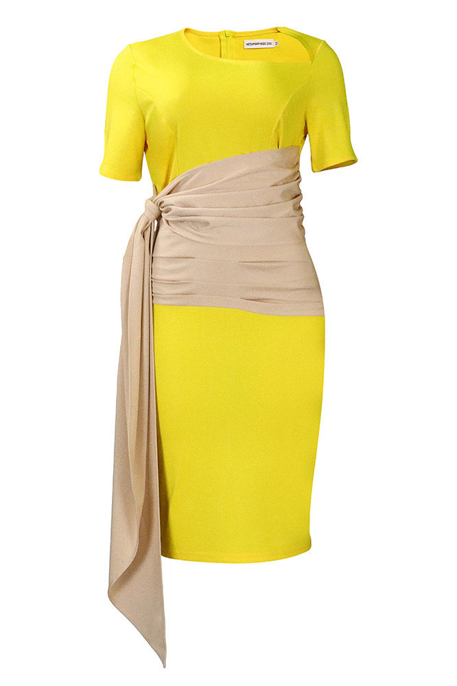 Chic White Bodycon Midi Dress - Fashionpara