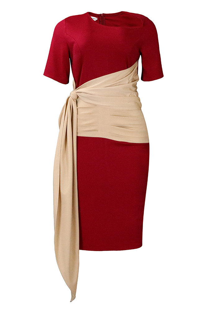 Chic White Bodycon Midi Dress - Fashionpara