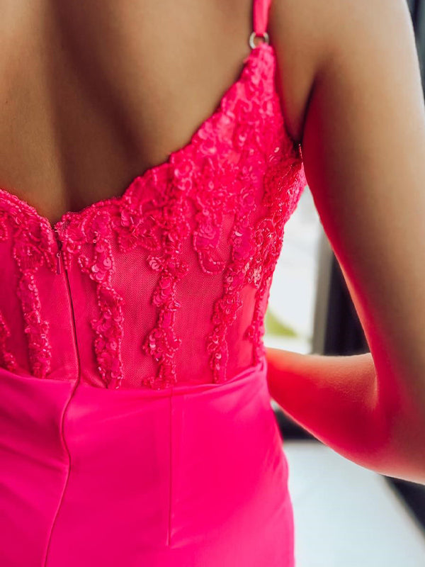 Glitter Corset Satin Asymmetrical Tight Short Homecoming Dress with Sequins