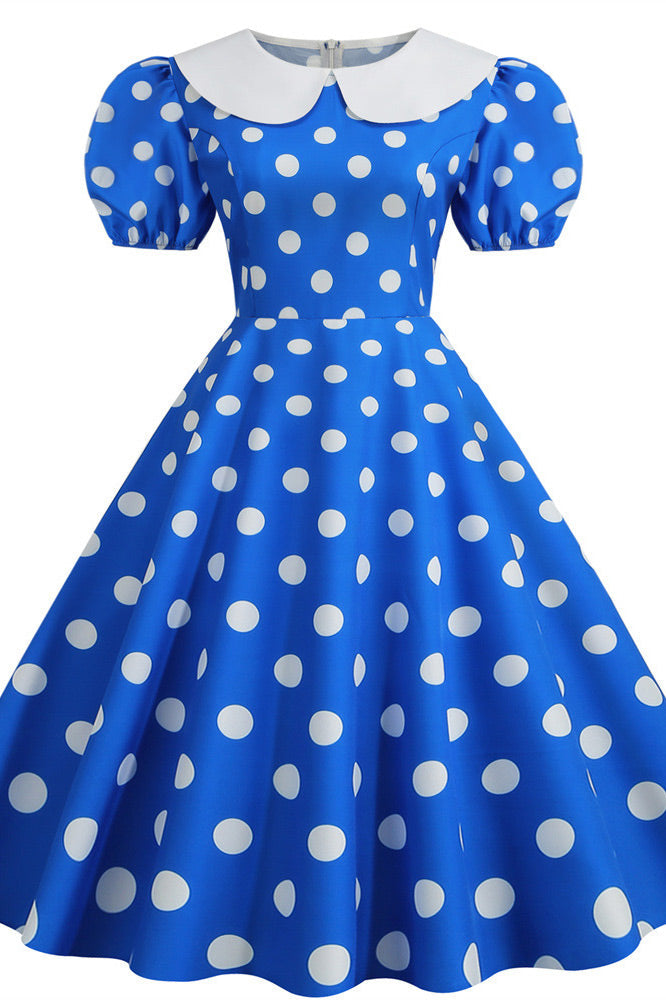 Cute Burgundy Short Sleeve A-Line Dress - Fashionpara