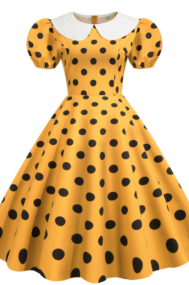 Cute Burgundy Short Sleeve A-Line Dress - Fashionpara