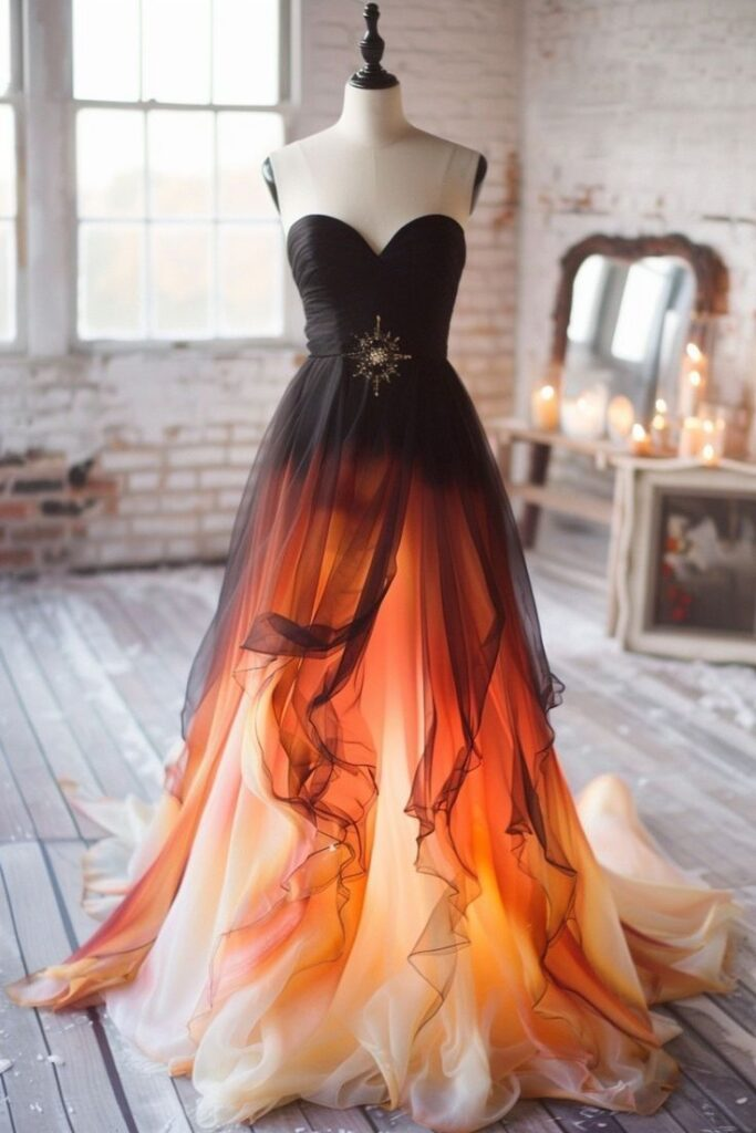 Chic Strapless Tulle Chiffon Long Party Evening Dress