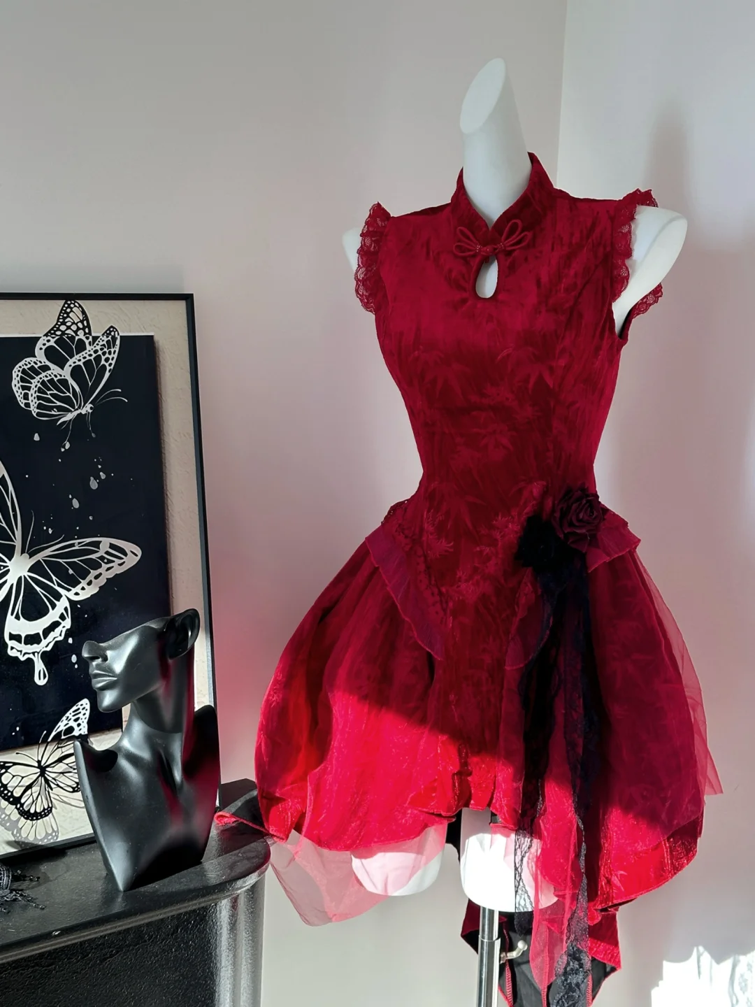 Beautiful Red Sleeveless Short A Line Birthday Party Dress Formal Homecoming Dress