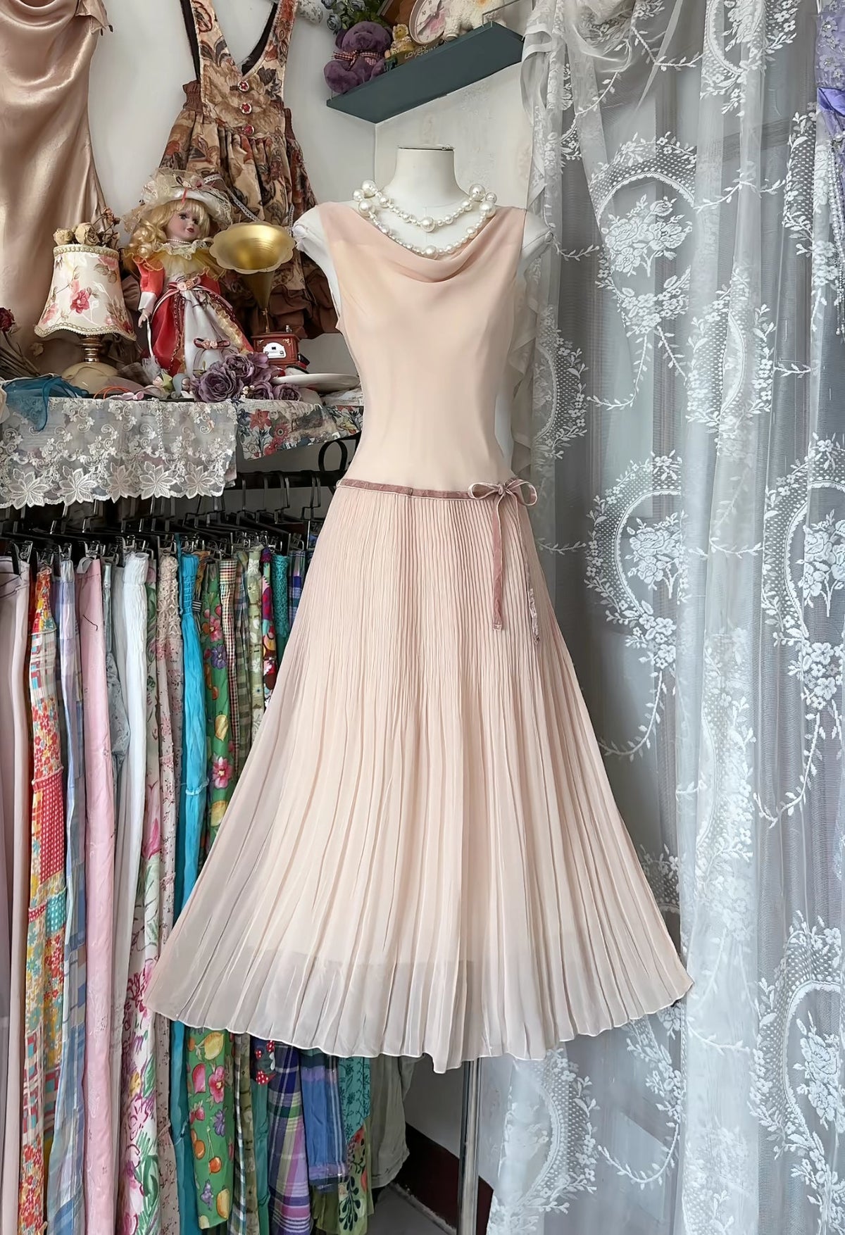 A-Line Pleated Homecoming Dress Pink Formal Party Dress
