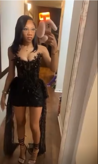 Black Sexy Tulle Sequins Cocktail Dress Short Homecoming Dress Birthday Outfits - View 3 | FashionDia