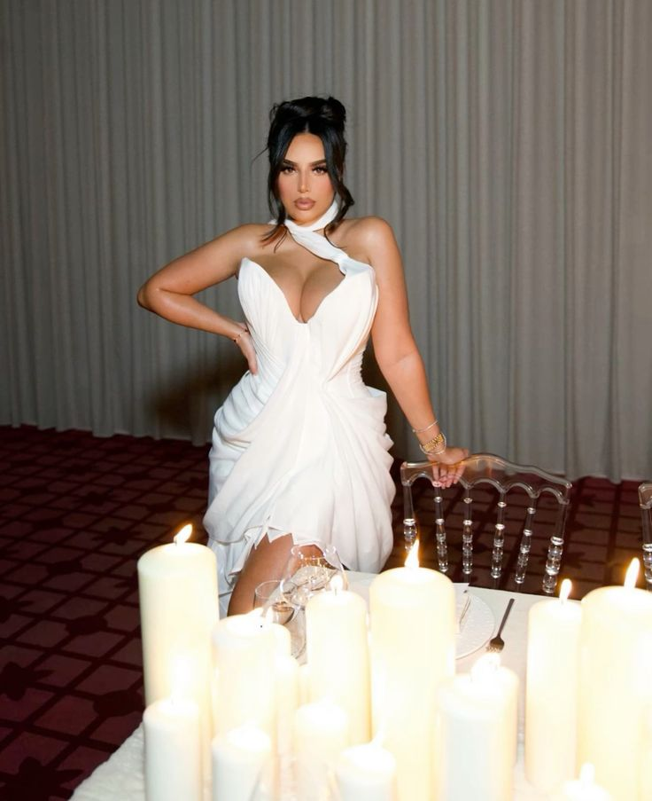 Elegant V Neck Chiffon Pleated Short Birthday Outfits White Formal Graduation Homecoming Dress S719