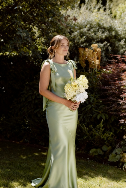 Classy Spaghetti Straps Satin Mermaid Formal Bridesmaid Dress