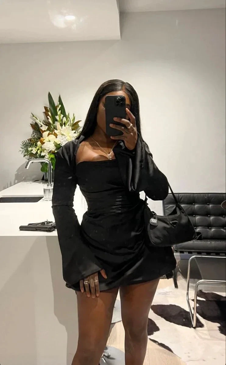 Sexy Black Party Dress Short Homecoming Dress Y4460 by simplepromdress