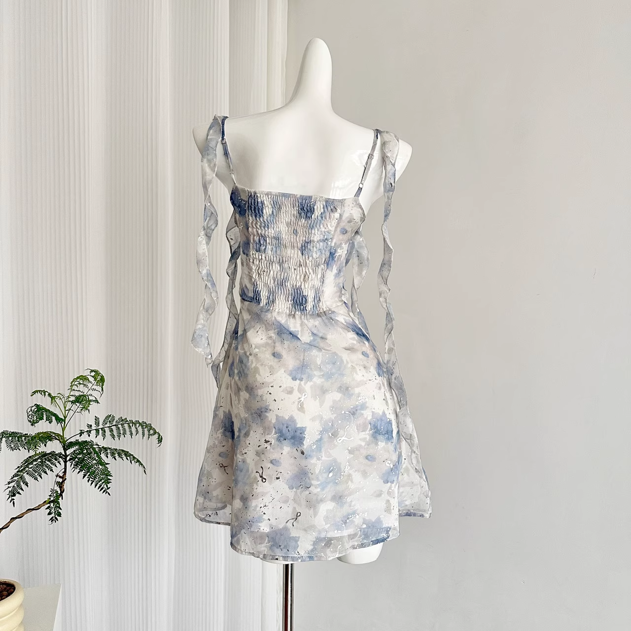Classy Floral A Line Short Party Dress Vacation Dress