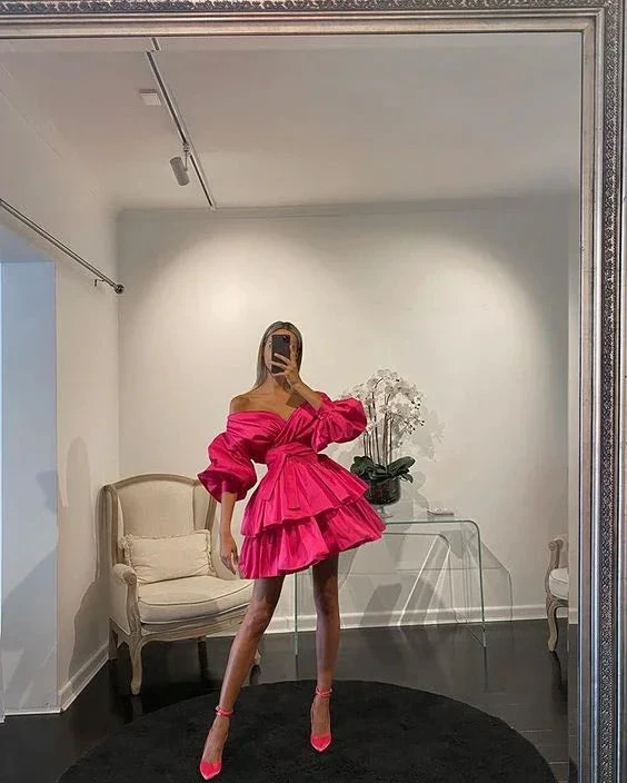 A-line Homecoming Dress Charming Party Dress (ZD12112)
