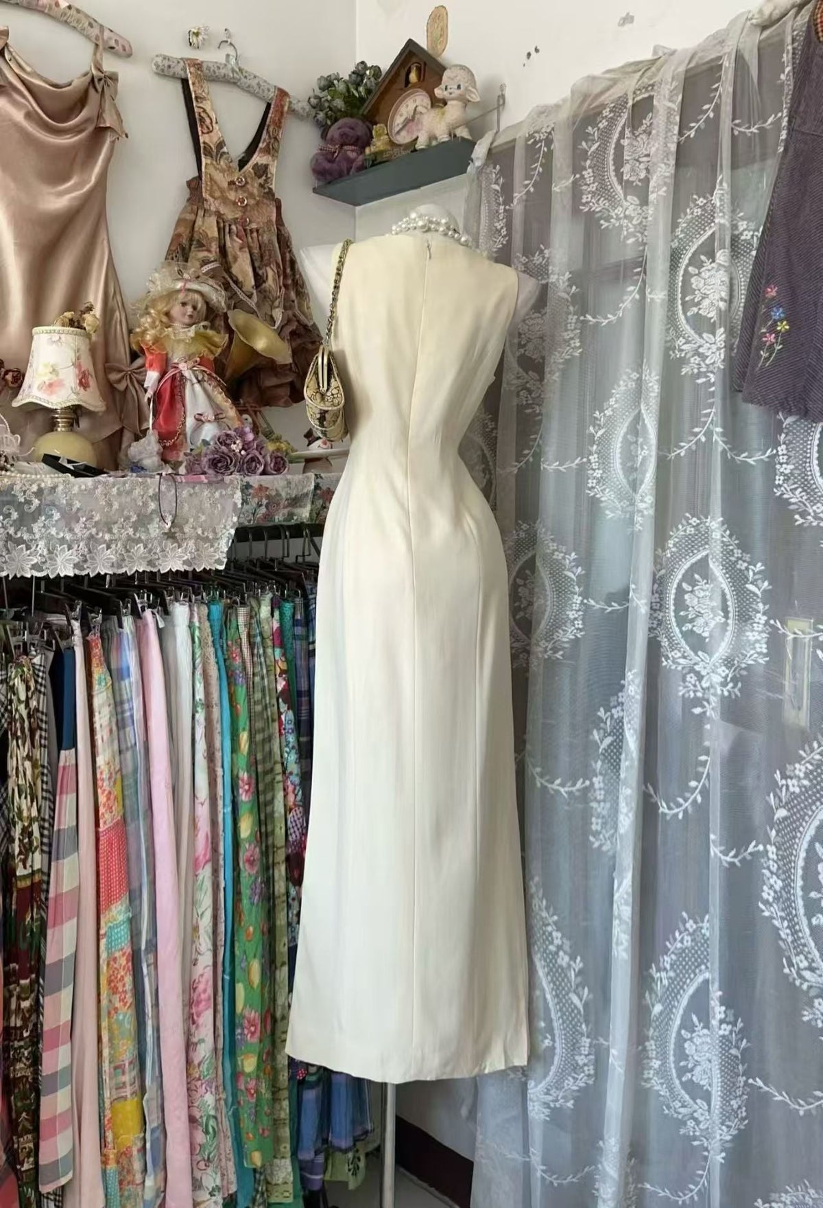 Elegant Beige Long Evening Dress Formal Prom Dress J10908