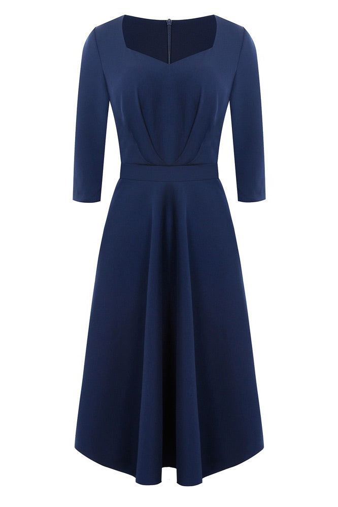 Elegant Burgundy A-Line Cocktail Party Dresses - Fashionpara