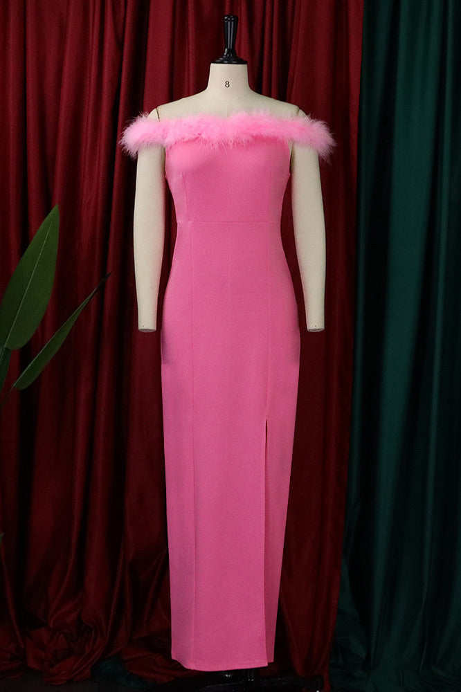 Elegant White Off Shoulder Evening Prom Dress - Fashionpara