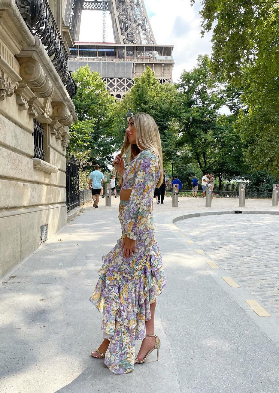 Dalina Floral One - Sleeve Dress