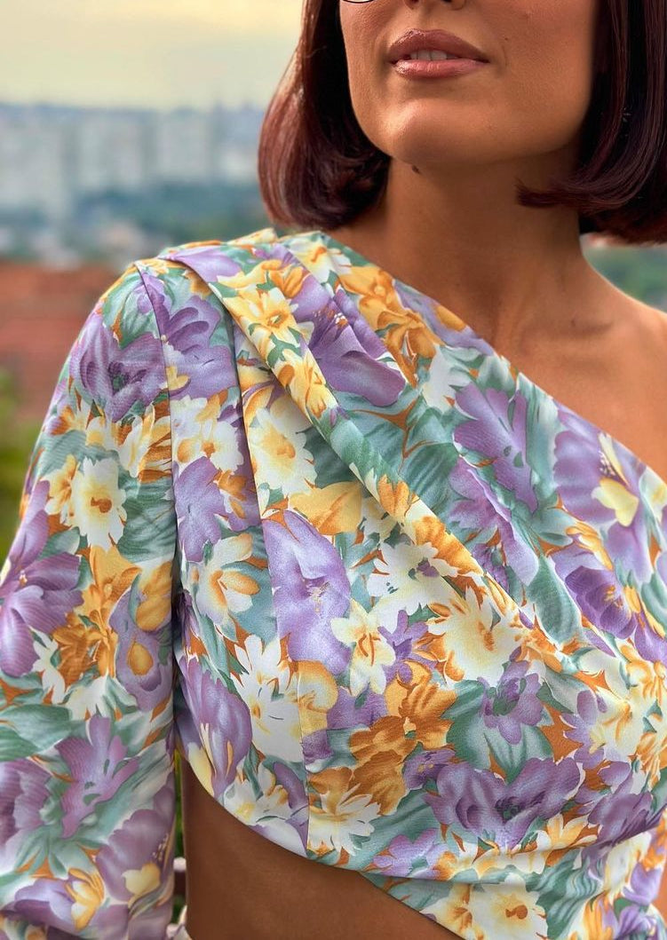 Dalina Floral One - Sleeve Dress