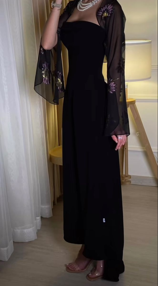 Charming Black Evening Dress Black Formal Gown Y4030 - View 2 | VelvetHem