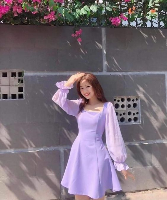 Purple A-Line Homecoming Dress Purple Party Dress - FashionDia