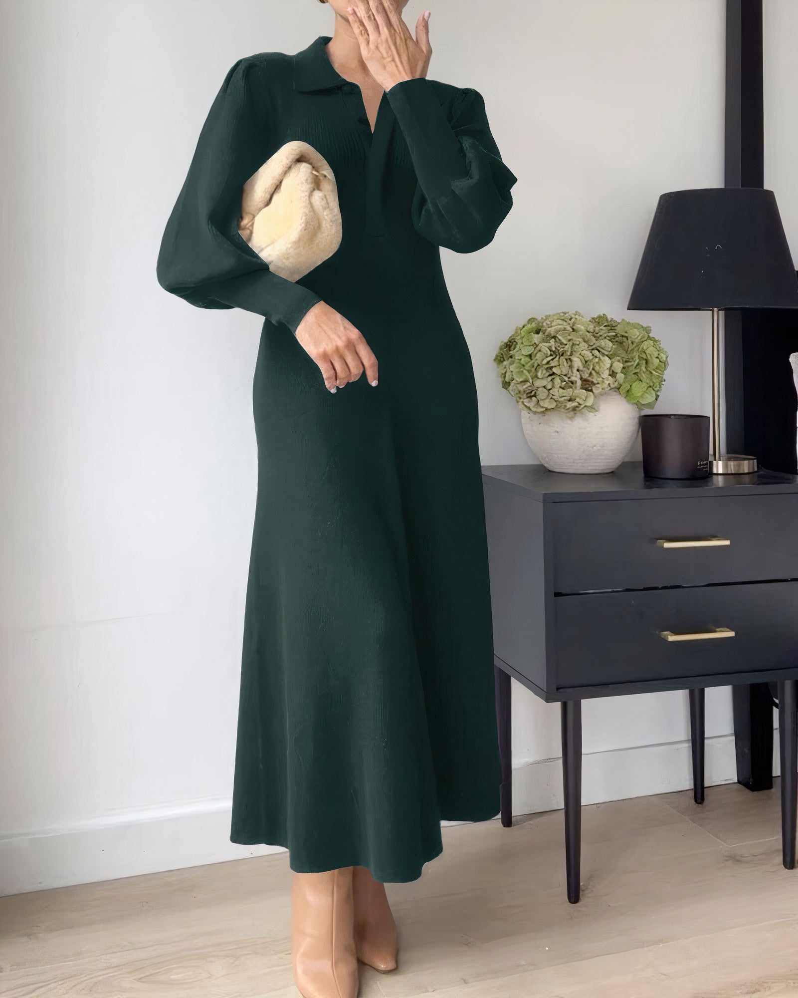 Karina Statement Long Sleeve Dress Occasion Edit