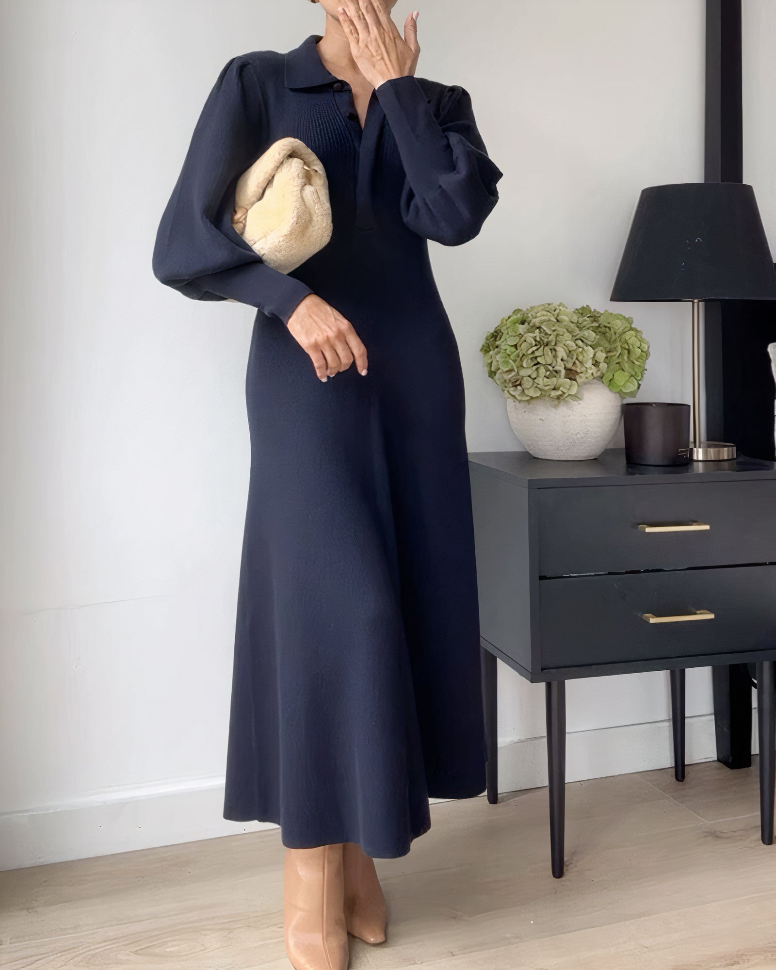 Karina Statement Long Sleeve Dress Occasion Edit