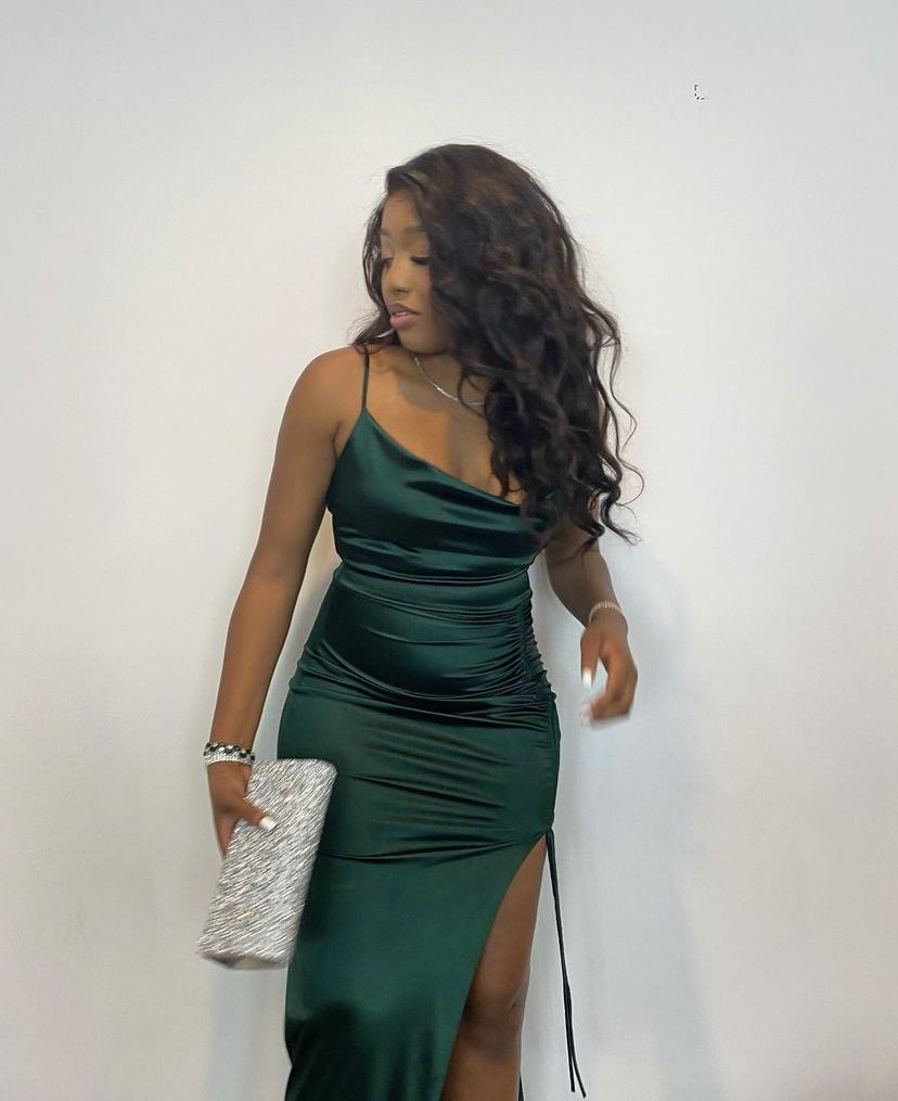 Elegant Emerald Green Long Evening Dress,Sheath Emerald Green Formal Gown Y2177 - VelvetHem