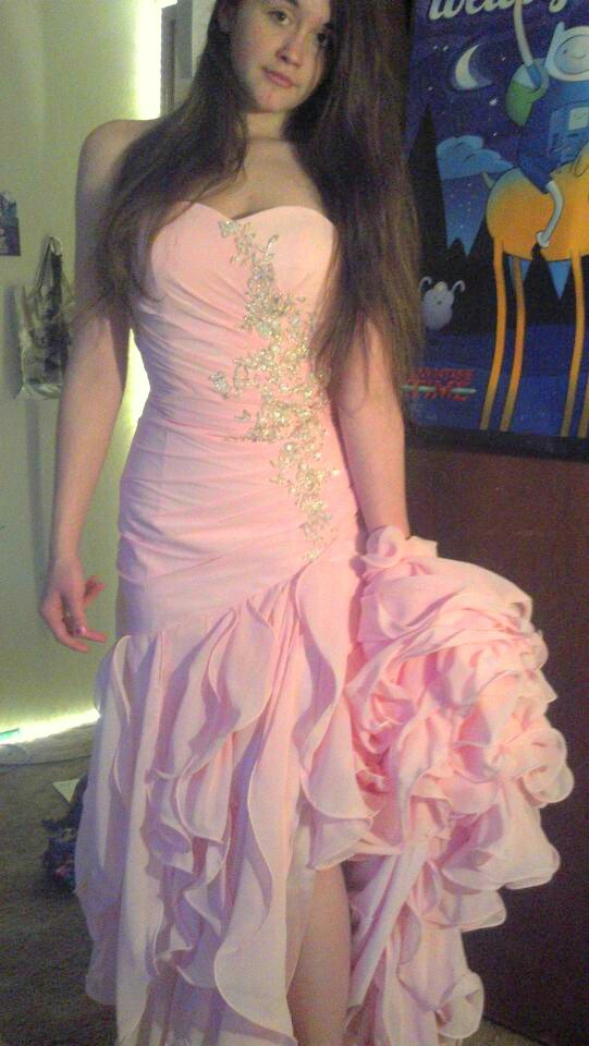 Pretty Pink Strapless Chiffon Pleated Ruffles Mermaid Evening Dress Long Wedding Guest Dress