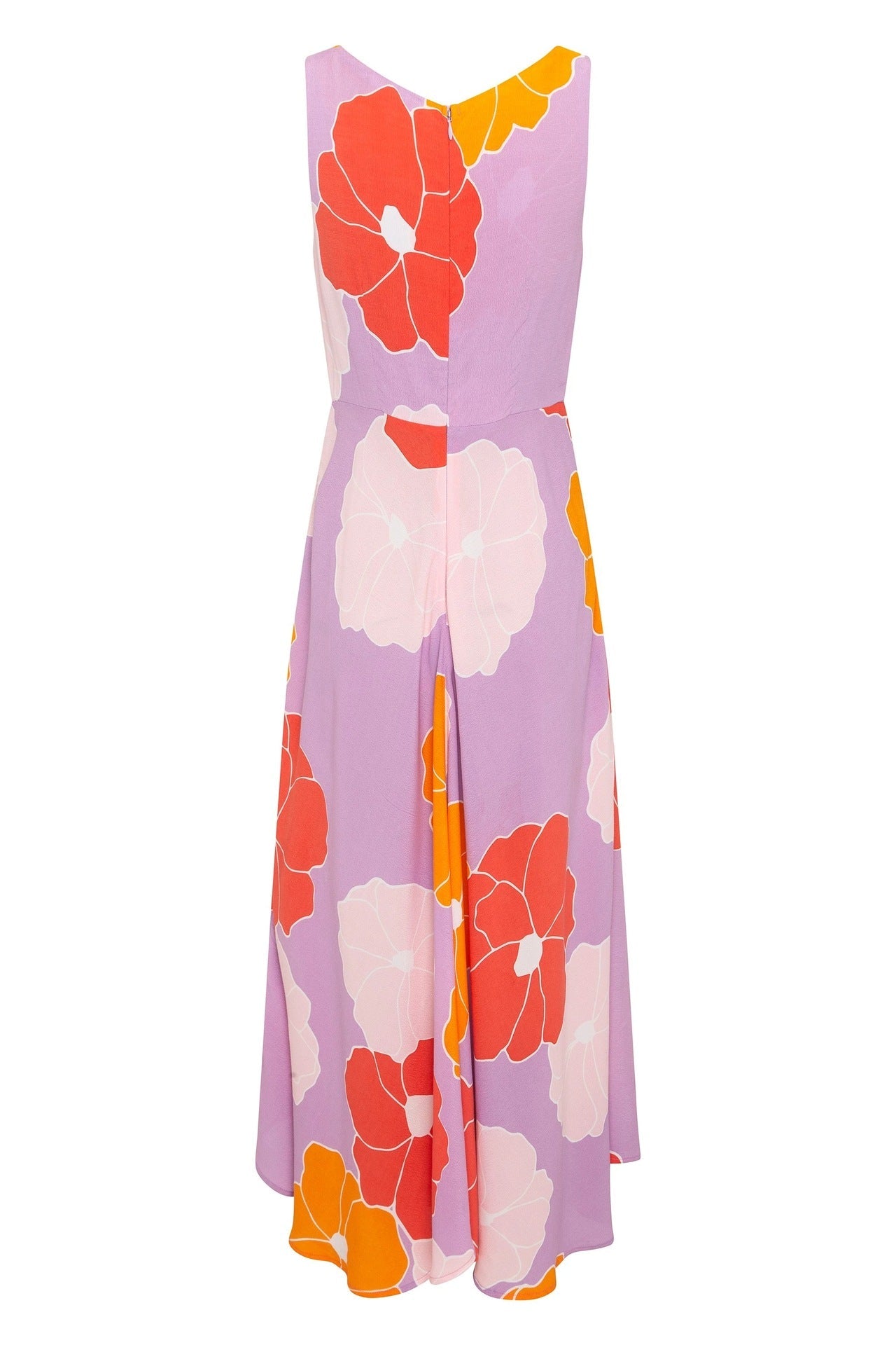 Fashion Print Sleeveless Beach Maxi Dress - Fashionpara