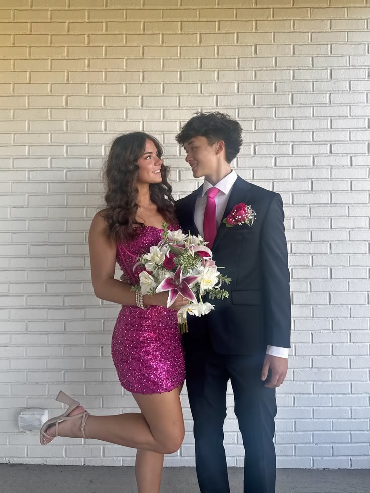 Fuchsia Sheath Sequin Homecoming Dress Short Cocktail Dress