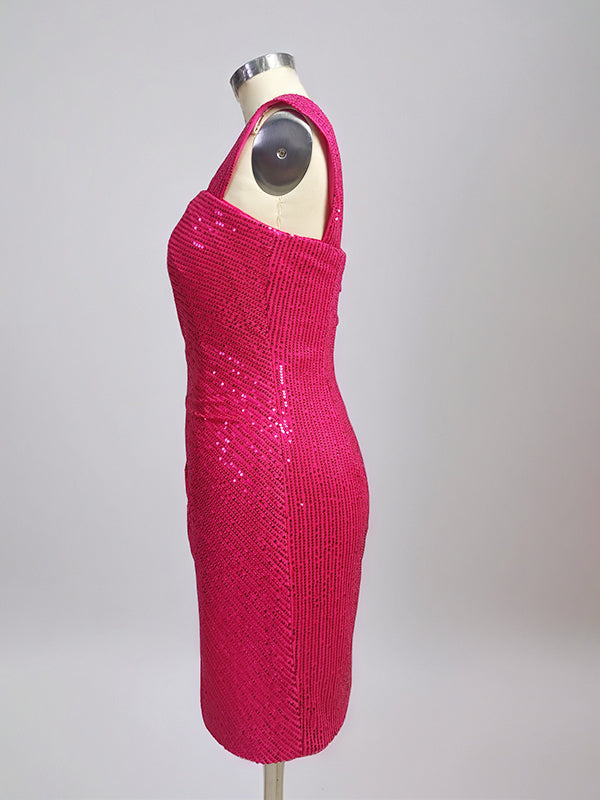Bodycon Square Neck Short Homecoming Dress with Sequins