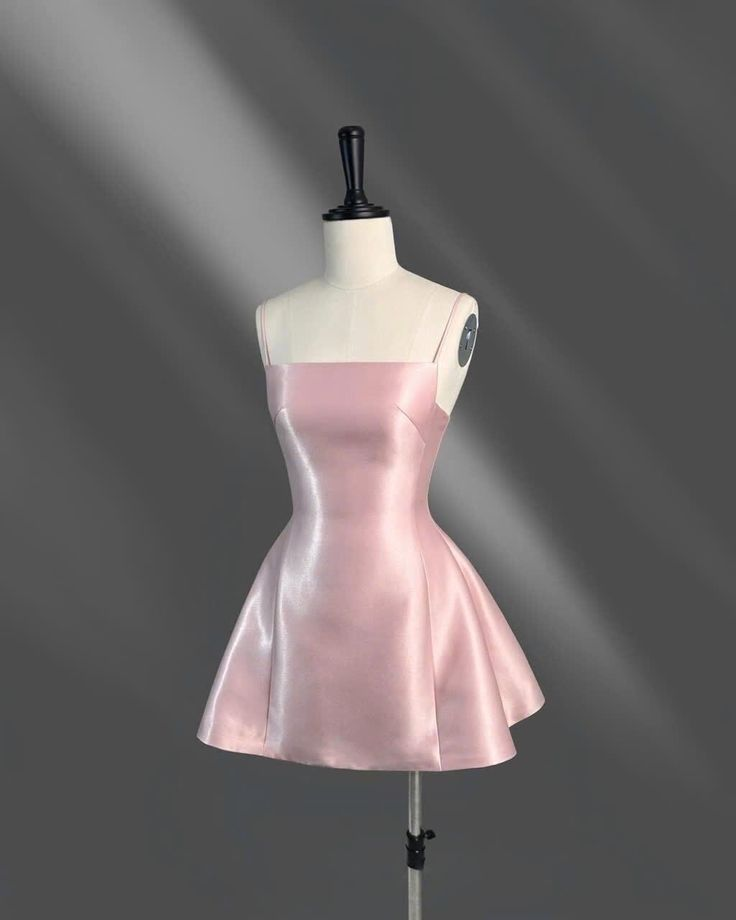 Simple Pink Mini Bridal Dress Elegant Homecoming Dress