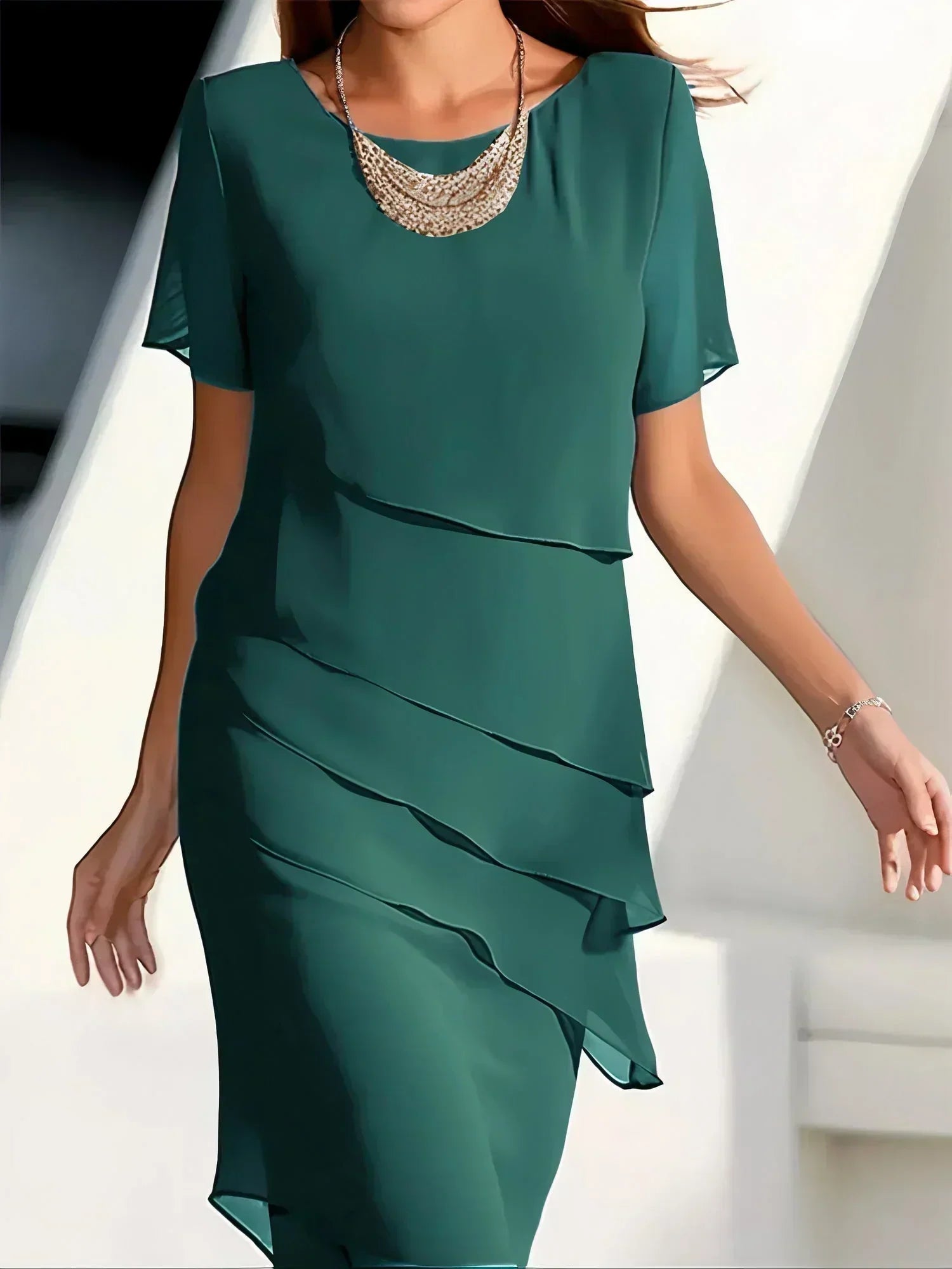 Jezebel Aesthetic Dress with Ruffles Elevated Occasion Wear