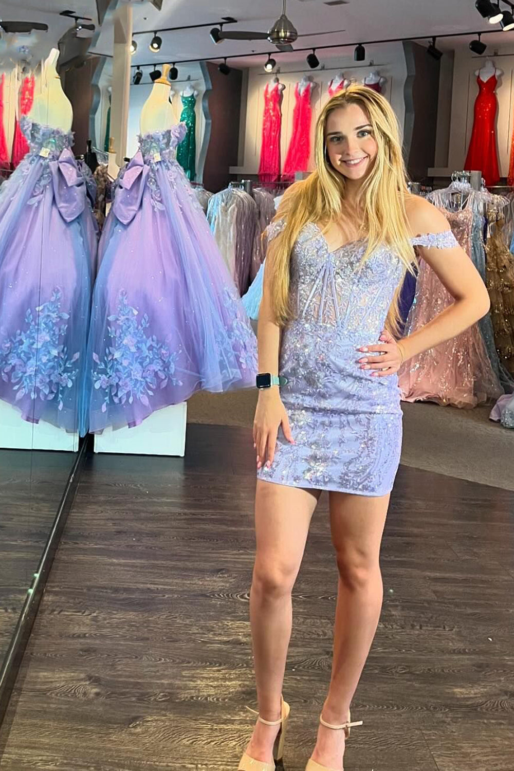 Golden Homecoming Dresses Off The Shoulder Corset Tight Short Cocktail Dresses