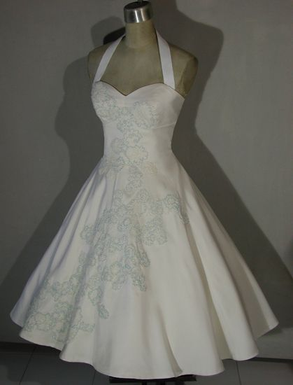 Classy White Halter Satin Applique A-Line Short Prom Dress Formal 7th Grade Homecoming Dress - FashionDia