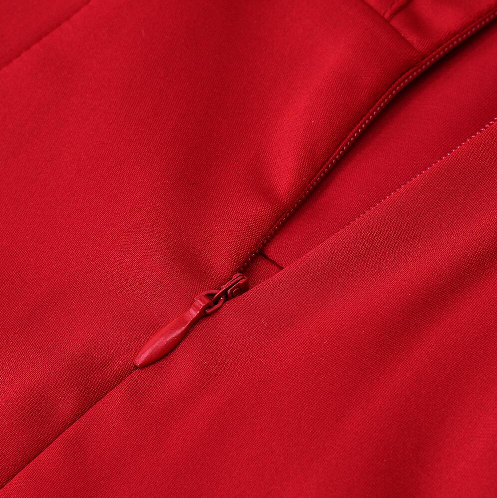 Runway Fashion OffShoulder Split Red Corset Dress