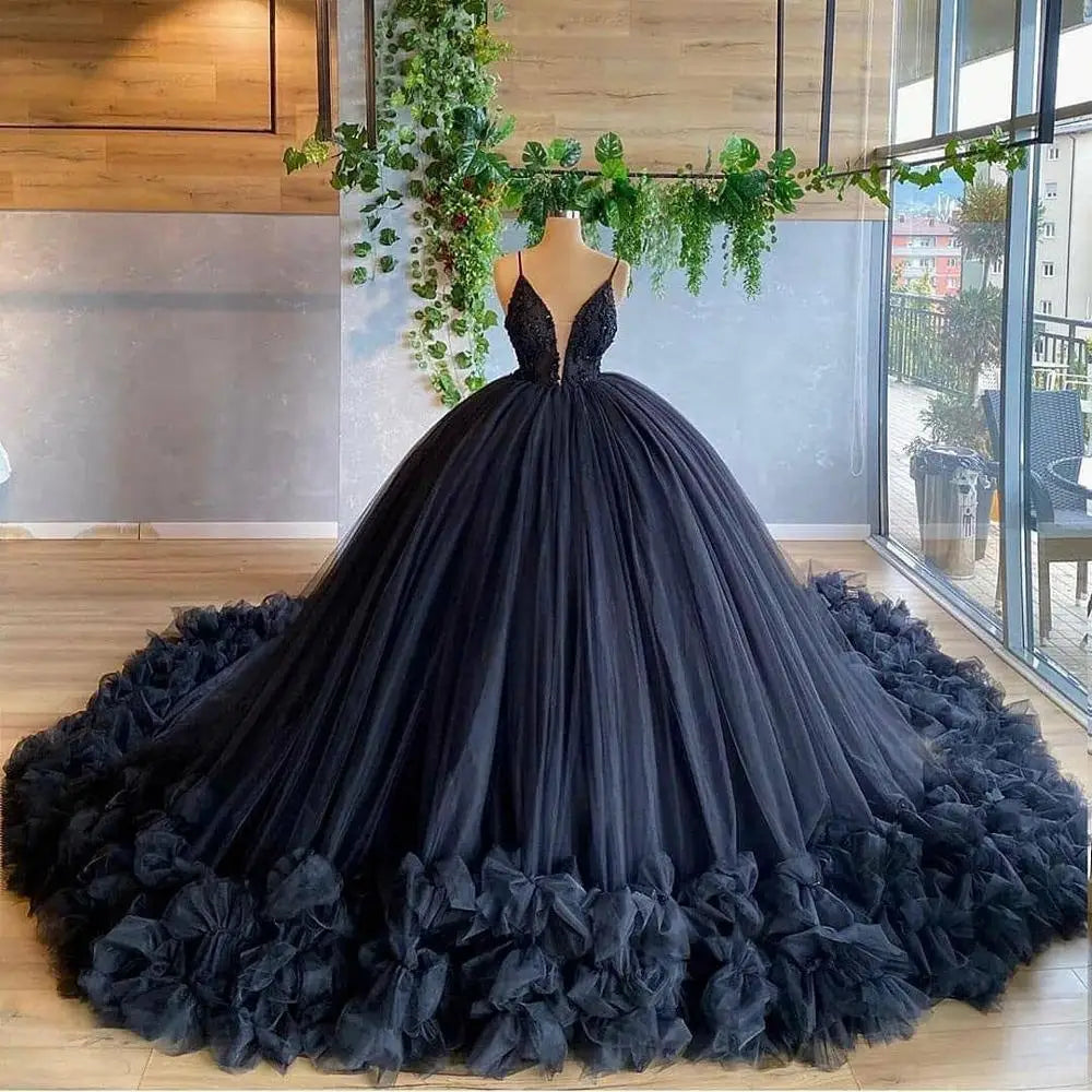 Customized Tulle Ruffles Party Evening Dresses Purple Navy Blue Formal Prom Dress Gown Women Plus Size robe de soiree green