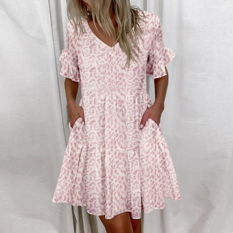 Norma Boutique Casual Summer Dress with Ruffles Designer Edit