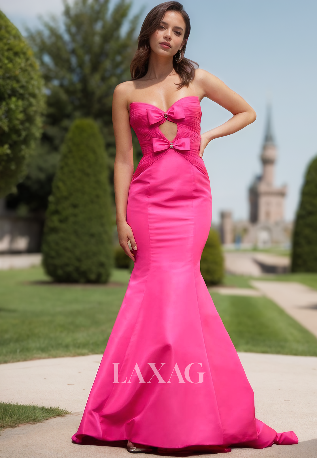 Sweetheart Off-Shoulder Sleeveless Mermaid Prom Dress Beaded Pleated Satin Party Gowns