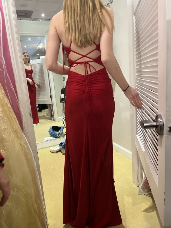 Elegant Sheath Evening Dress With Split Winter Dance Dress Y6389 - View 4 | VelvetHem