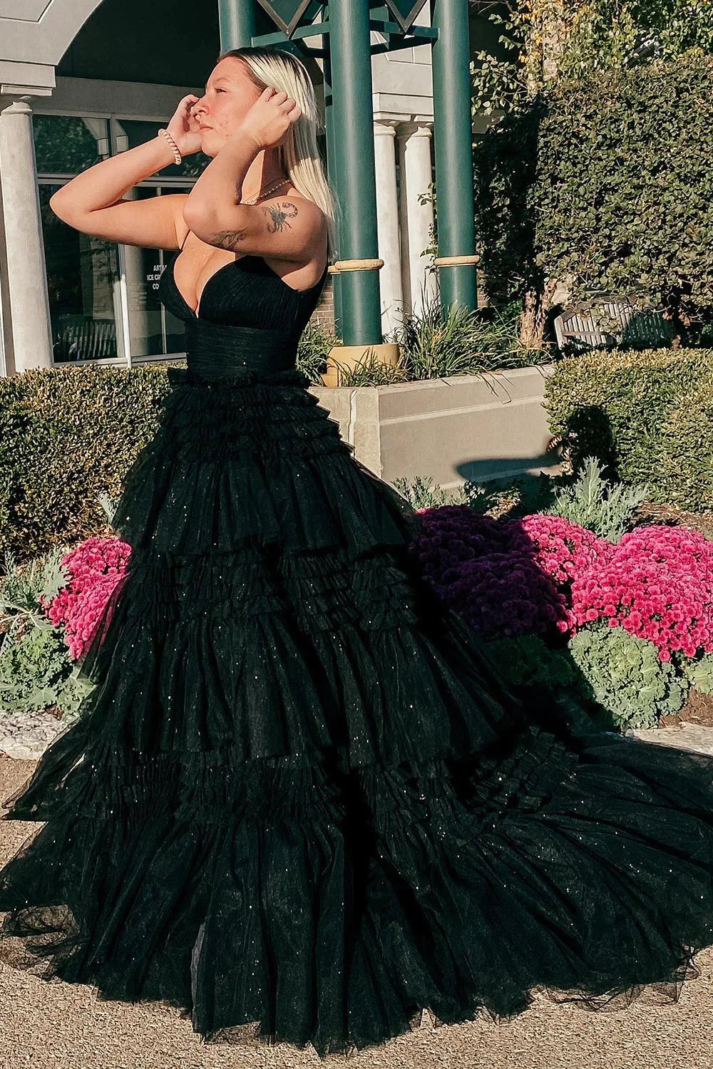 Sexy Daffodil A-Line Doric Sweetheart Long Prom Dress