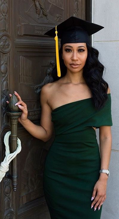 One Sleeve Green Knee Length Party Dress Graduation Dress
