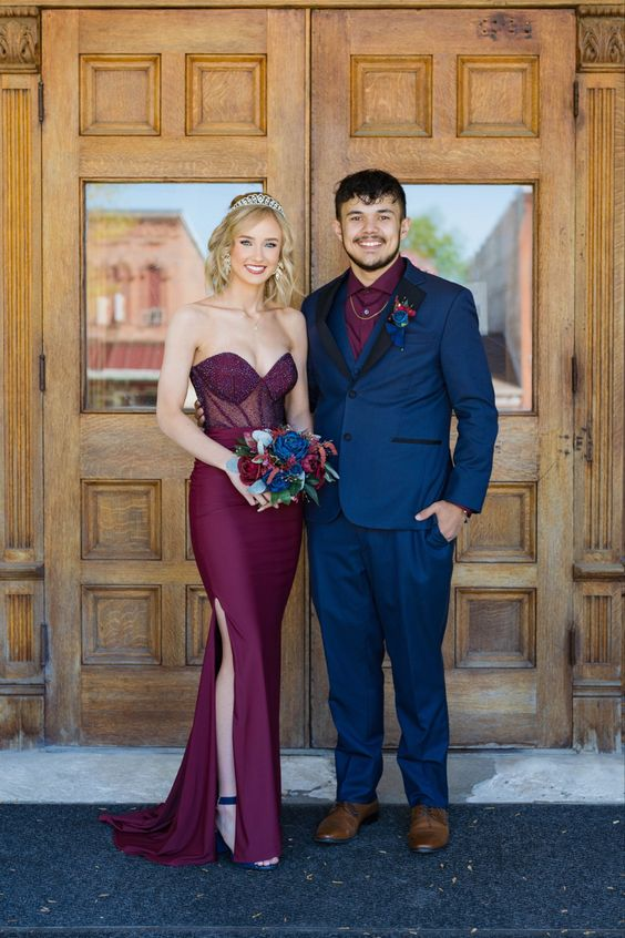 Charming Sweetheart Neckline Prom Dress With Split